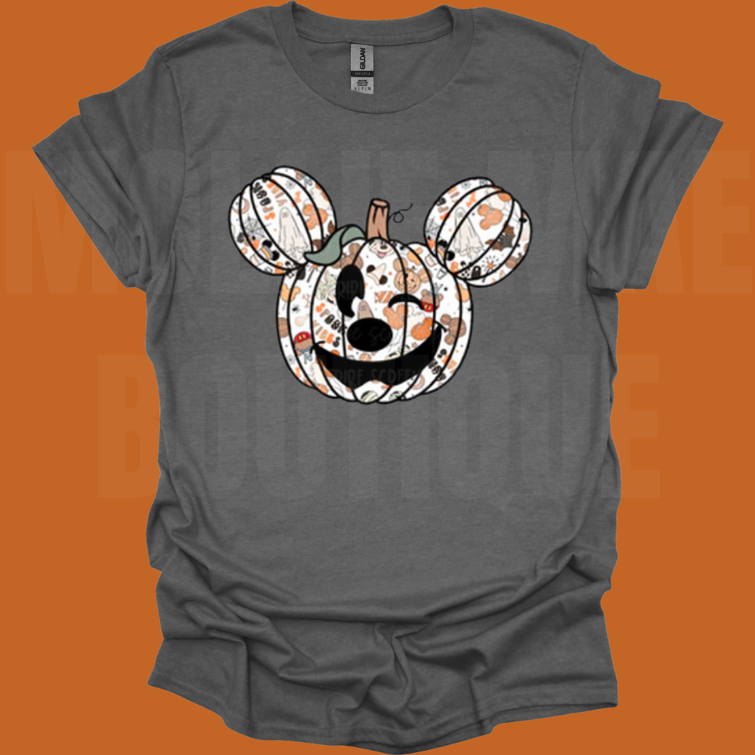 Fall Mouse Pumpkin Graphic Tshirt