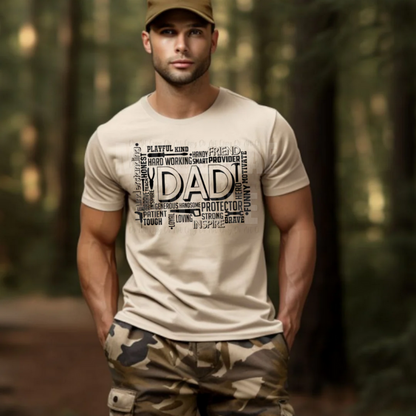 DAD Word Collage Tshirt