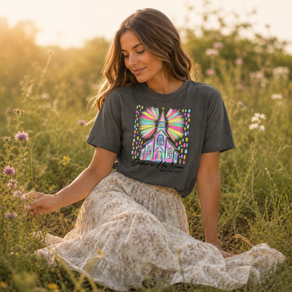 Gather In His Name Faith Graphic Tee