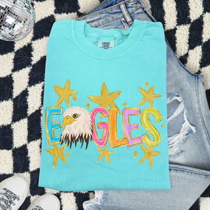 Eagles Starburst Graphic Tee – Color Stars or Yellow Stars