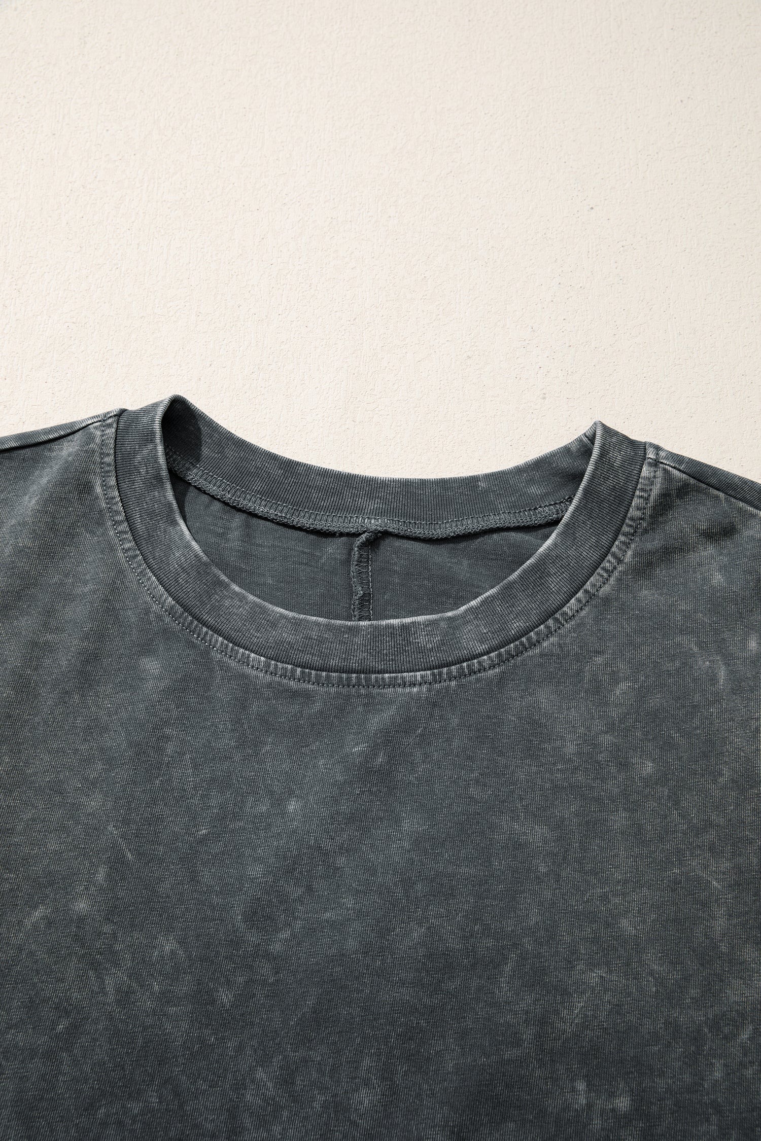 Mint Green, Dark Grey Mineral washed oversized short sleeve tee with relaxed fit, soft washed finish, and casual boutique everyday style