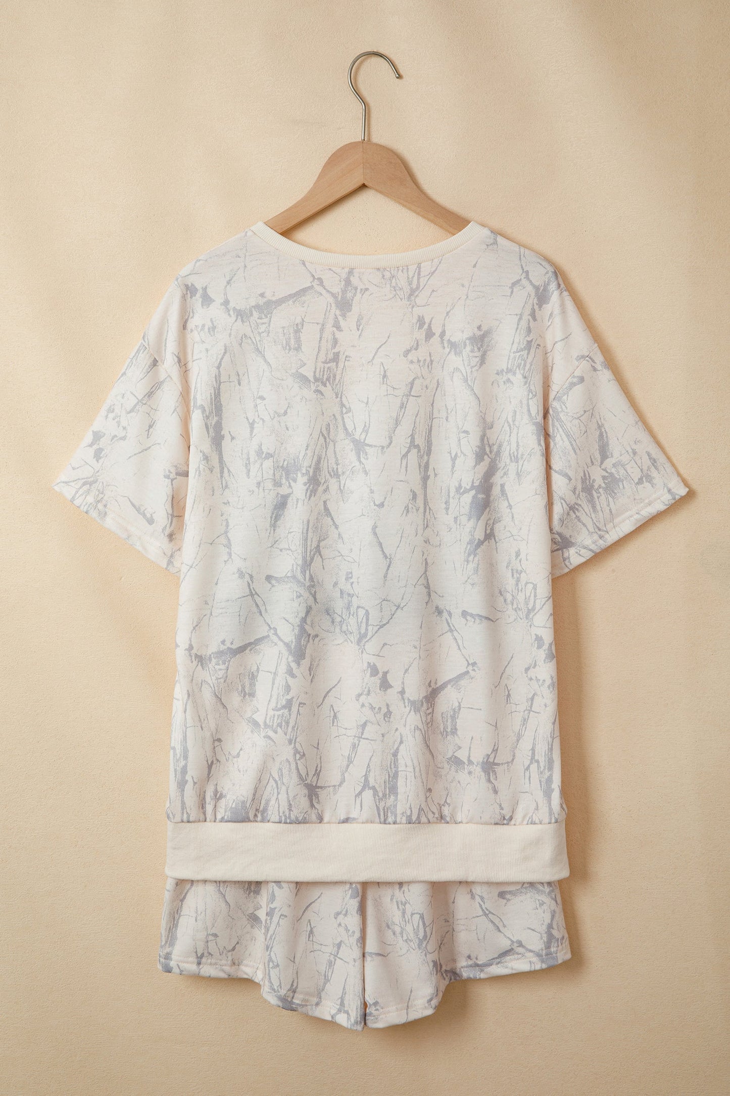 Camo V-Neck Loose Tee & Drawstring Shorts Set Pretty Bash women's boutique top from Mollie Mae Boutique