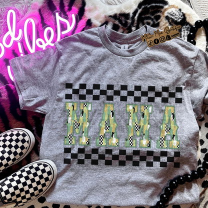 MAMA Green Brushstrokes Tshirt