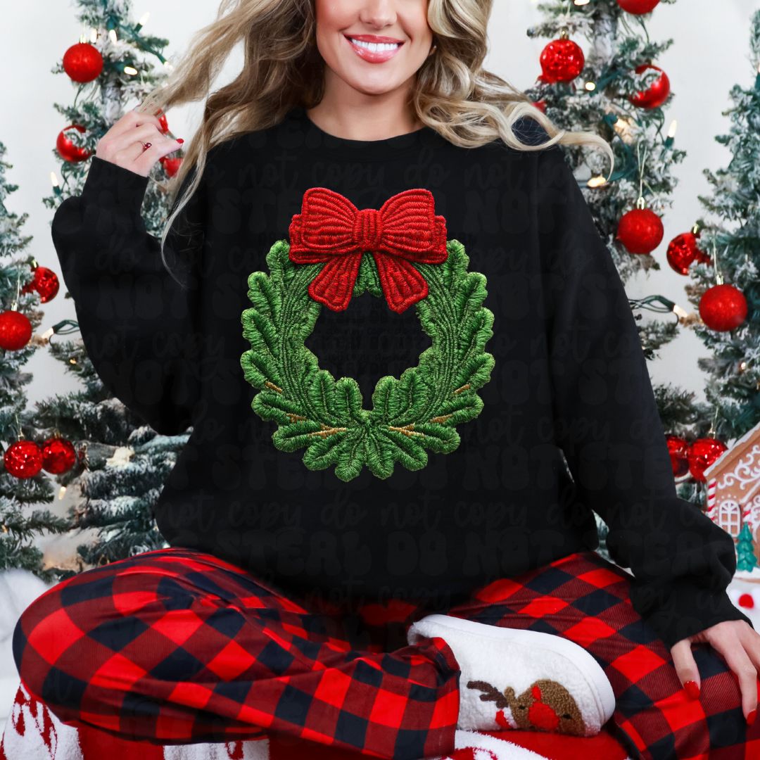 Classic Christmas Wreath Bow