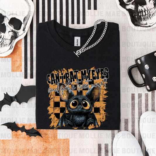 Can I Bat My Eyes Graphic Tee – Gildan Black