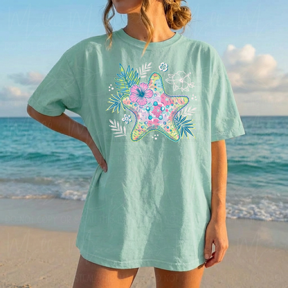 Coastal Bloom Starfish Graphic Tee