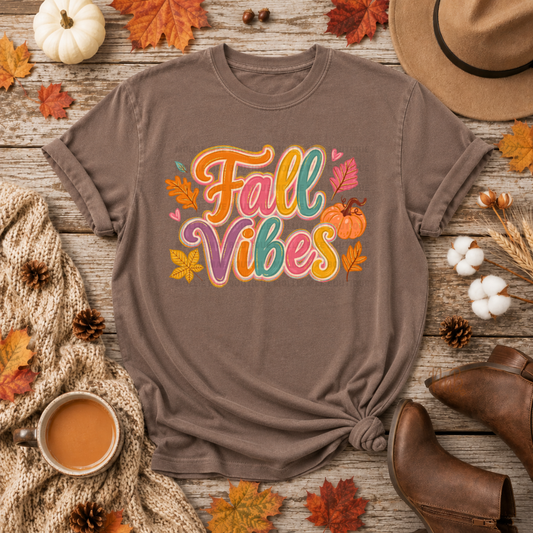 Fall Vibes Retro Comfort Colors Graphic Tee