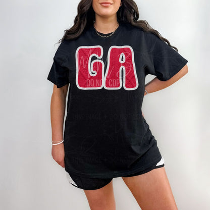 SEC College Faux Knit Graphic Sweatshirt or Tee