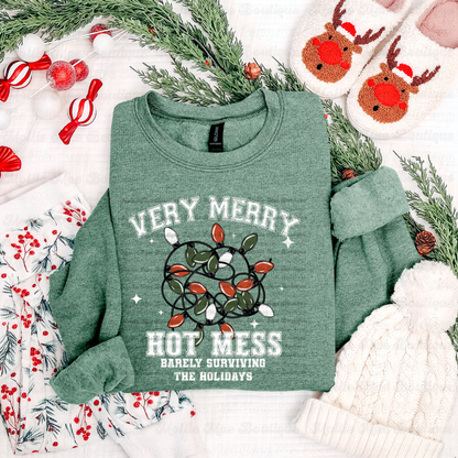 Very Merry Hot Mess Graphic Sweatshirt