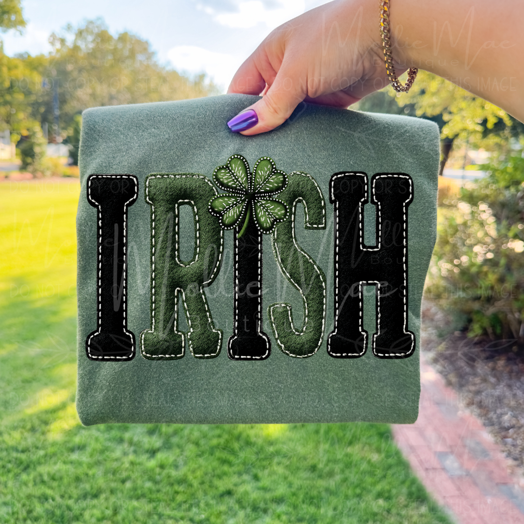 Irish Faux Appliqué Graphic Tee