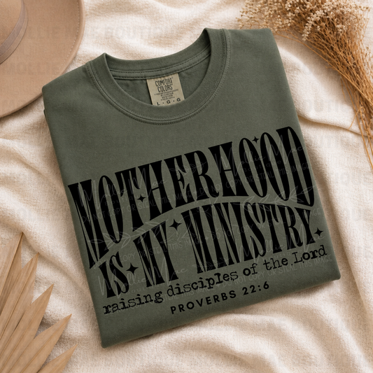 Motherhood Is My Ministry Vintage Graphic Tee