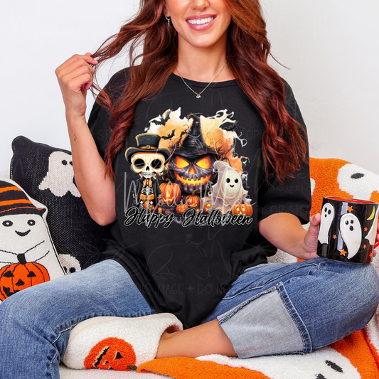 Neon Spooky Ghost Tee