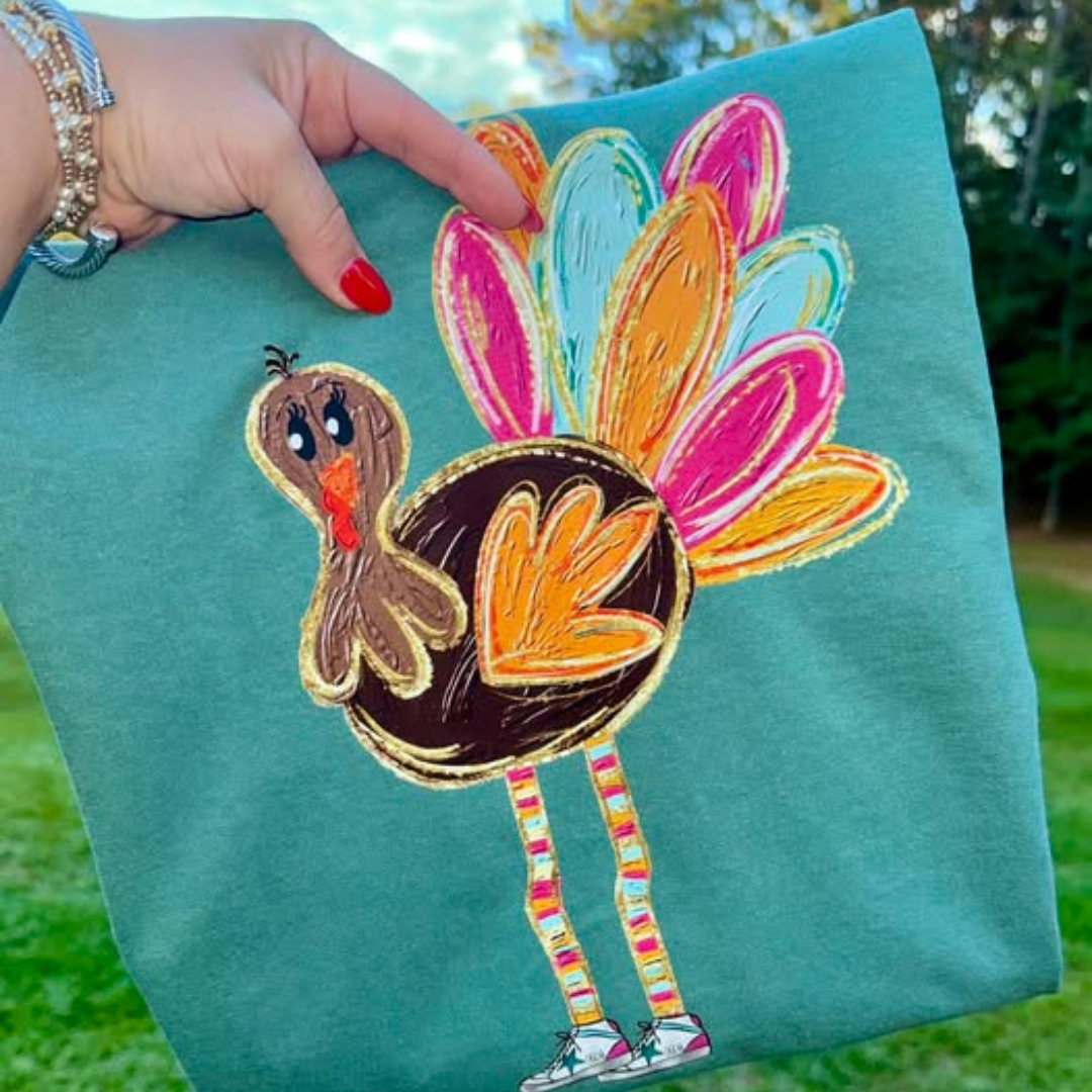 Bright & Preppy Turkey Graphic Tee