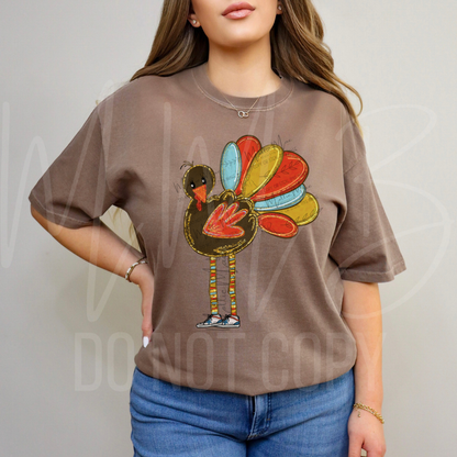 Preppy Turkey Graphic Tee