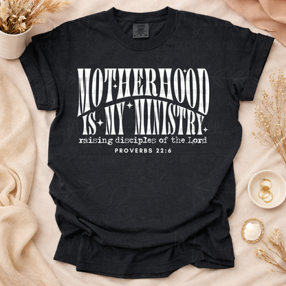 Motherhood Is My Ministry Vintage Graphic Tee