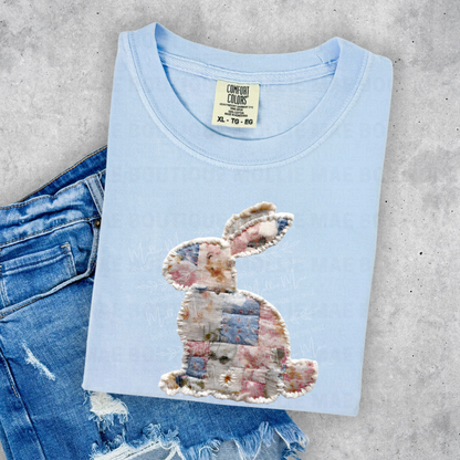 Heirloom Patchwork Bunny Graphic Tee