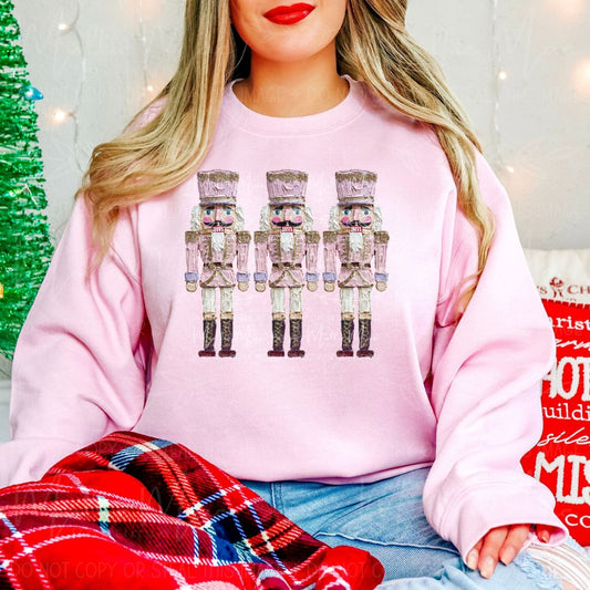 Pretty Pink Nutcracker Trio Graphic Sweatshirt