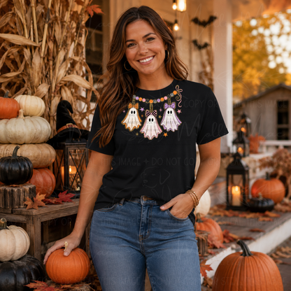 Ghostie Necklace Graphic Tee
