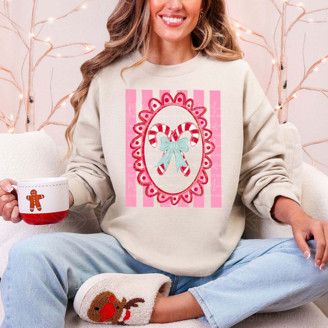 Candy Cane Cutie – Christmas Graphic Sweatshirt or Tee