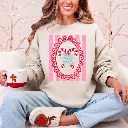 Candy Cane Cutie – Christmas Graphic Sweatshirt or Tee