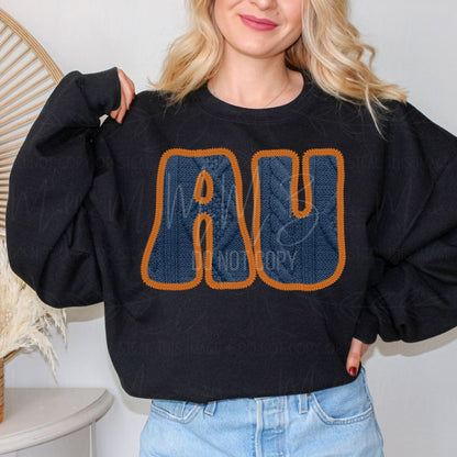 SEC College Faux Knit Graphic Sweatshirt or Tee