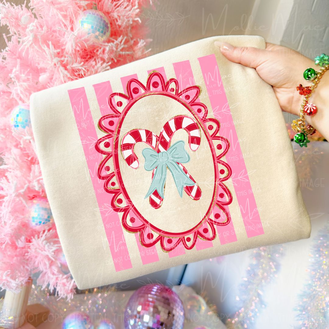Candy Cane Cutie – Christmas Graphic Sweatshirt or Tee