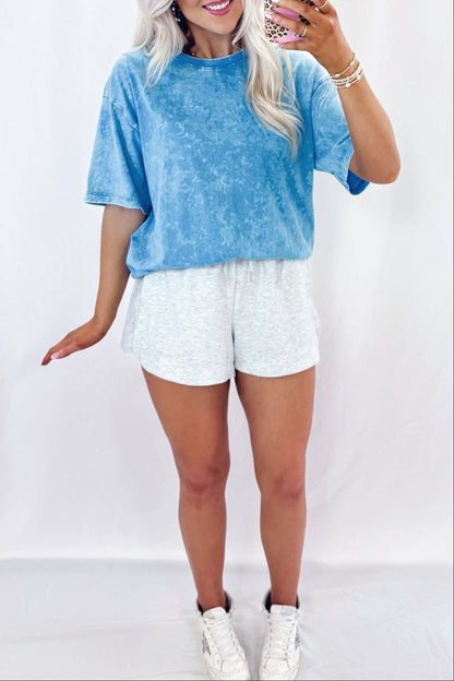 Mineral Wash Oversize Short Sleeve T-Shirt boutique clothing from Mollie Mae Boutique