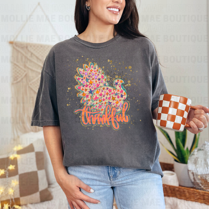 Thankful Star Turkey Graphic Tee