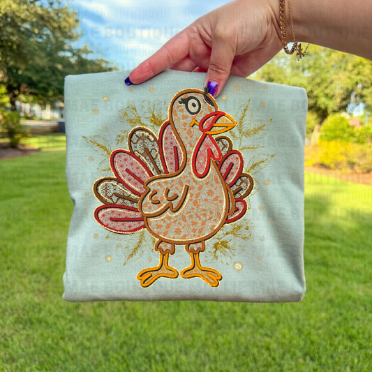 Lace Turkey Graphic Tee
