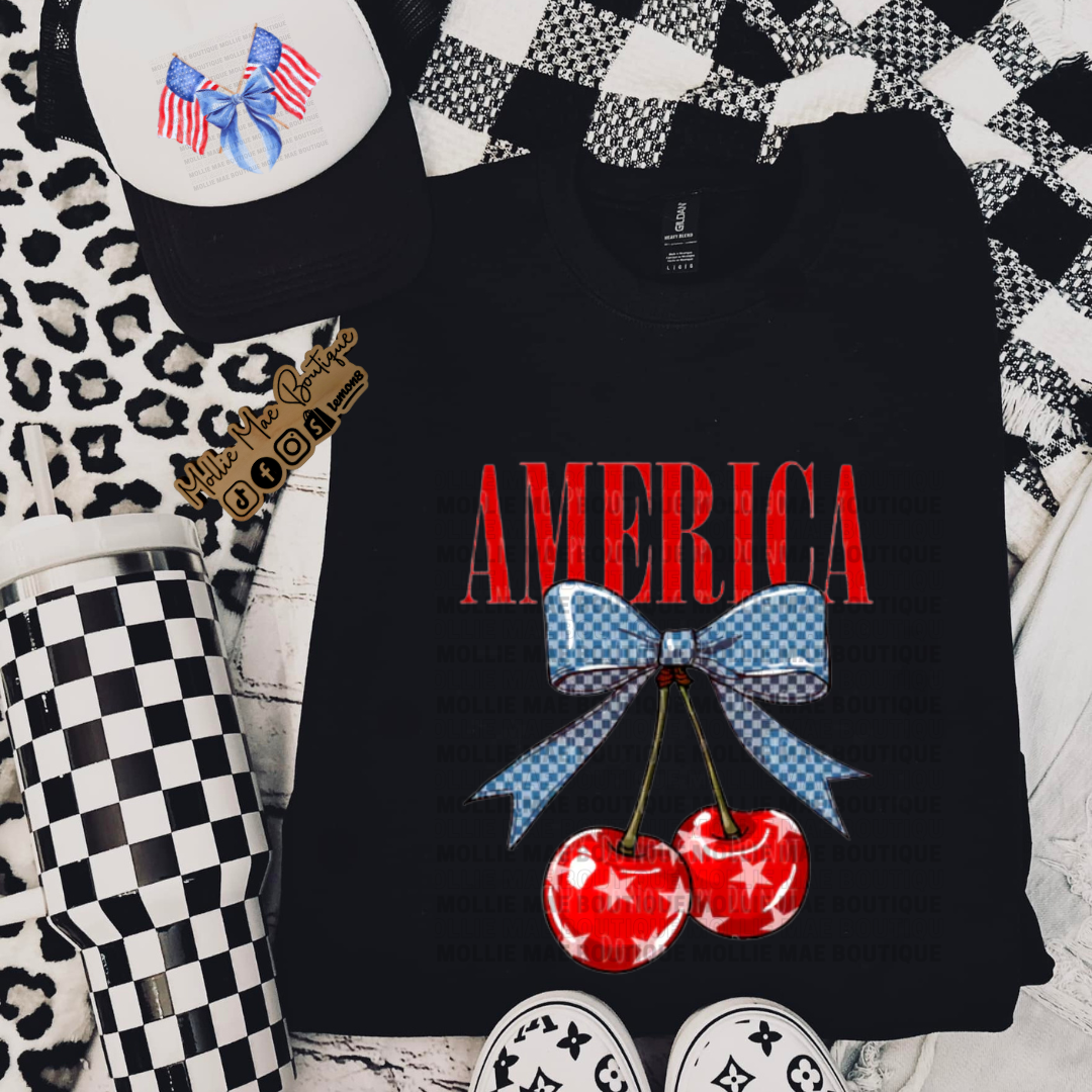 American Cherries Coquette Tshirt