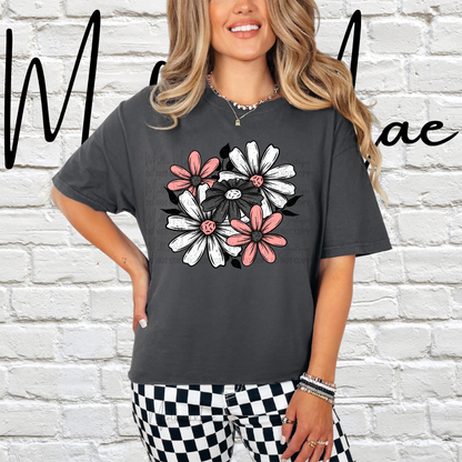 Pink Floral Bouquet Tshirt