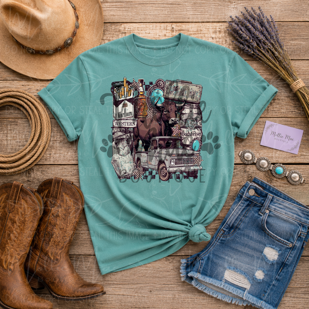 Cowgirl Avenue Vintage Western Graphic Tee