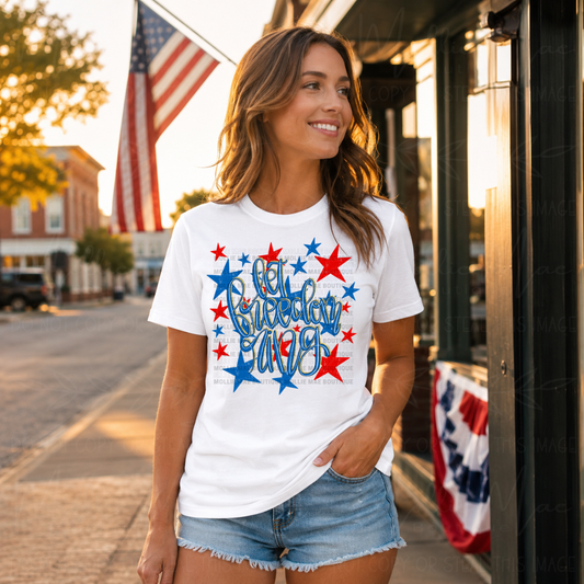 Let Freedom Ring Patriotic Graphic Tee
