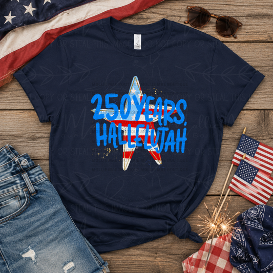 America 250 Hallelujah Graphic Tee