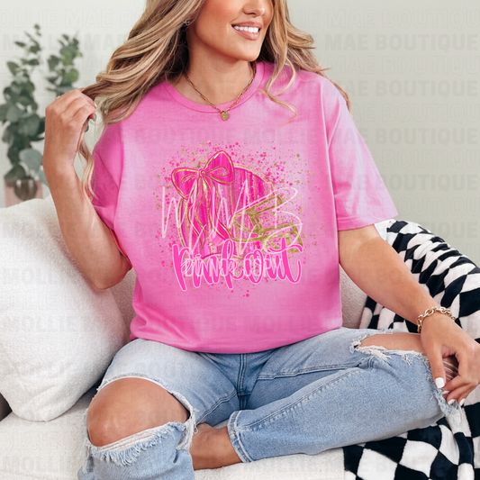 Pink Out Helmet Graphic Tee –  Breast Cancer Awareness Shirt
