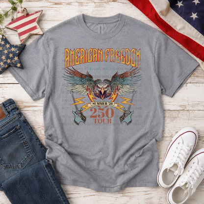 American Freedom 250 Tour Patriotic Graphic Tee