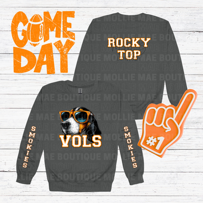 Vols Long Sleeve Tee – Smokies Sleeves & Rocky Top Back | Mollie Mae Exclusive