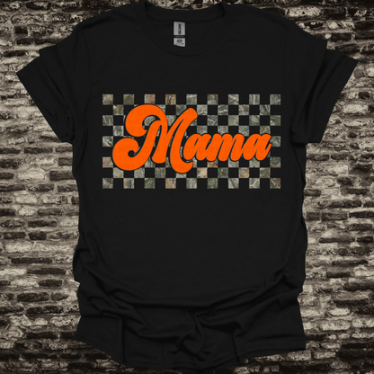 MAMA (orange) - Camo Checkered