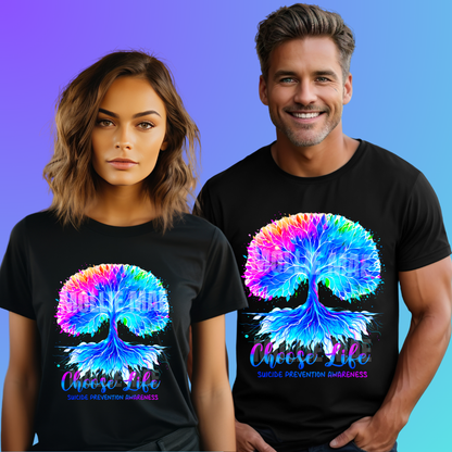 Choose Life Suicide Prevention Awarness Tshirt