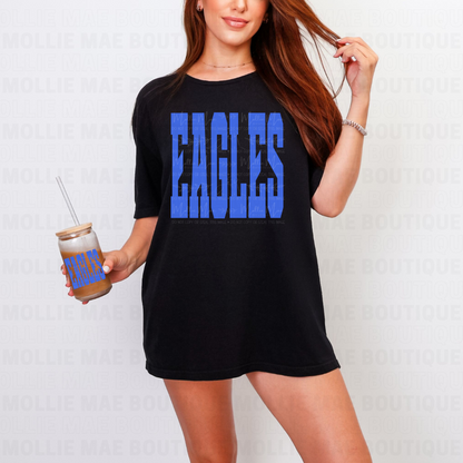 EAGLES Oversized Print Bold Tee