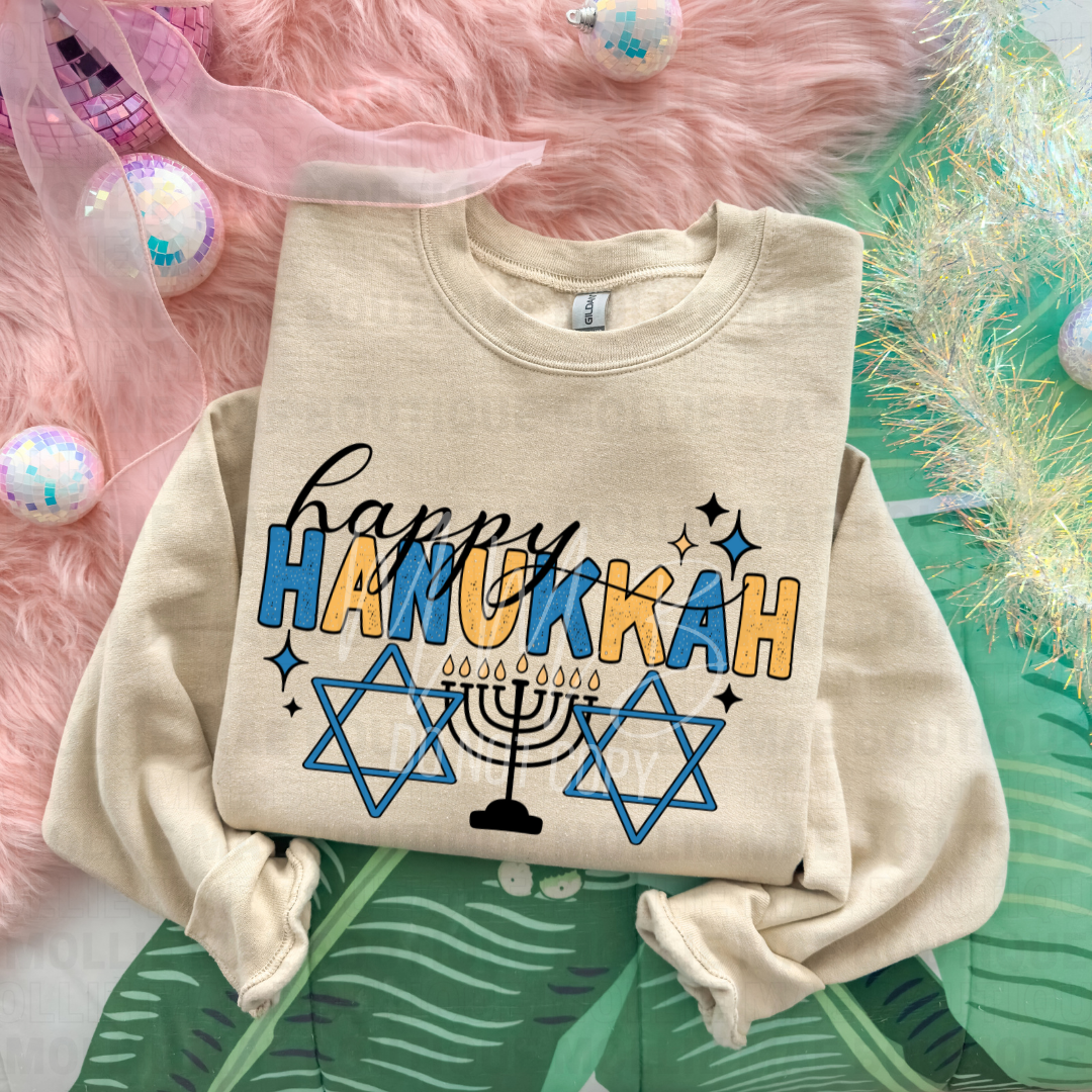 Happy Hanukkah Graphic Sweatshirt