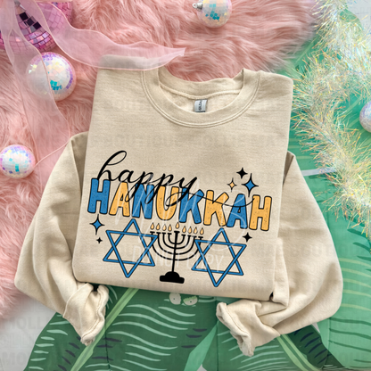Happy Hanukkah Graphic Sweatshirt