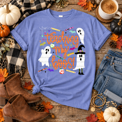 Teaching My Boos Halloween Teacher Graphic Tee