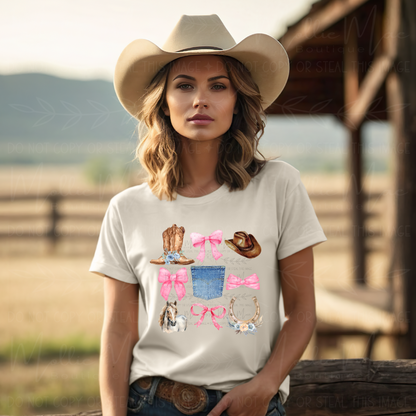 Cowgirl Bows Tshirt