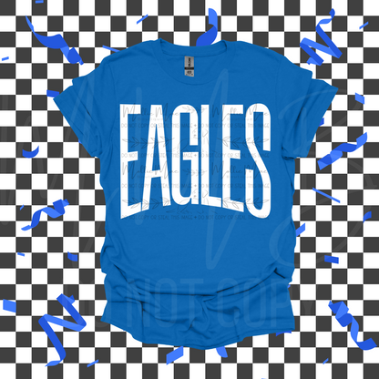 EAGLES Graphic Tee – Oversized Athletic Font