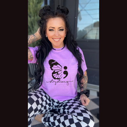 Stay Strong Butterfly Tshirt