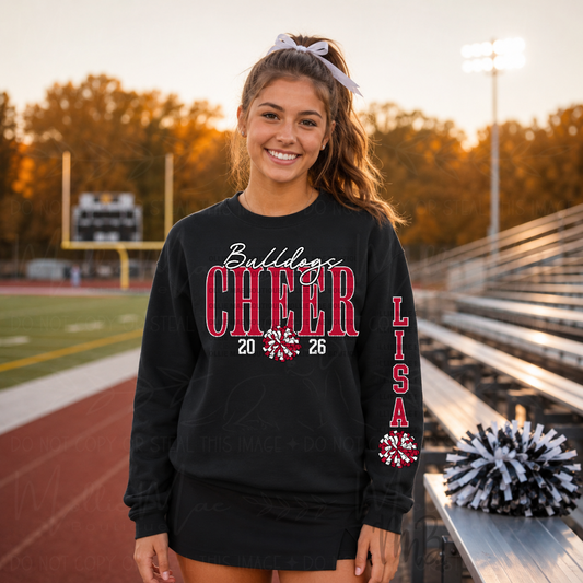 Custom School Cheer Sweatshirt | Personalized Cheer Crewneck