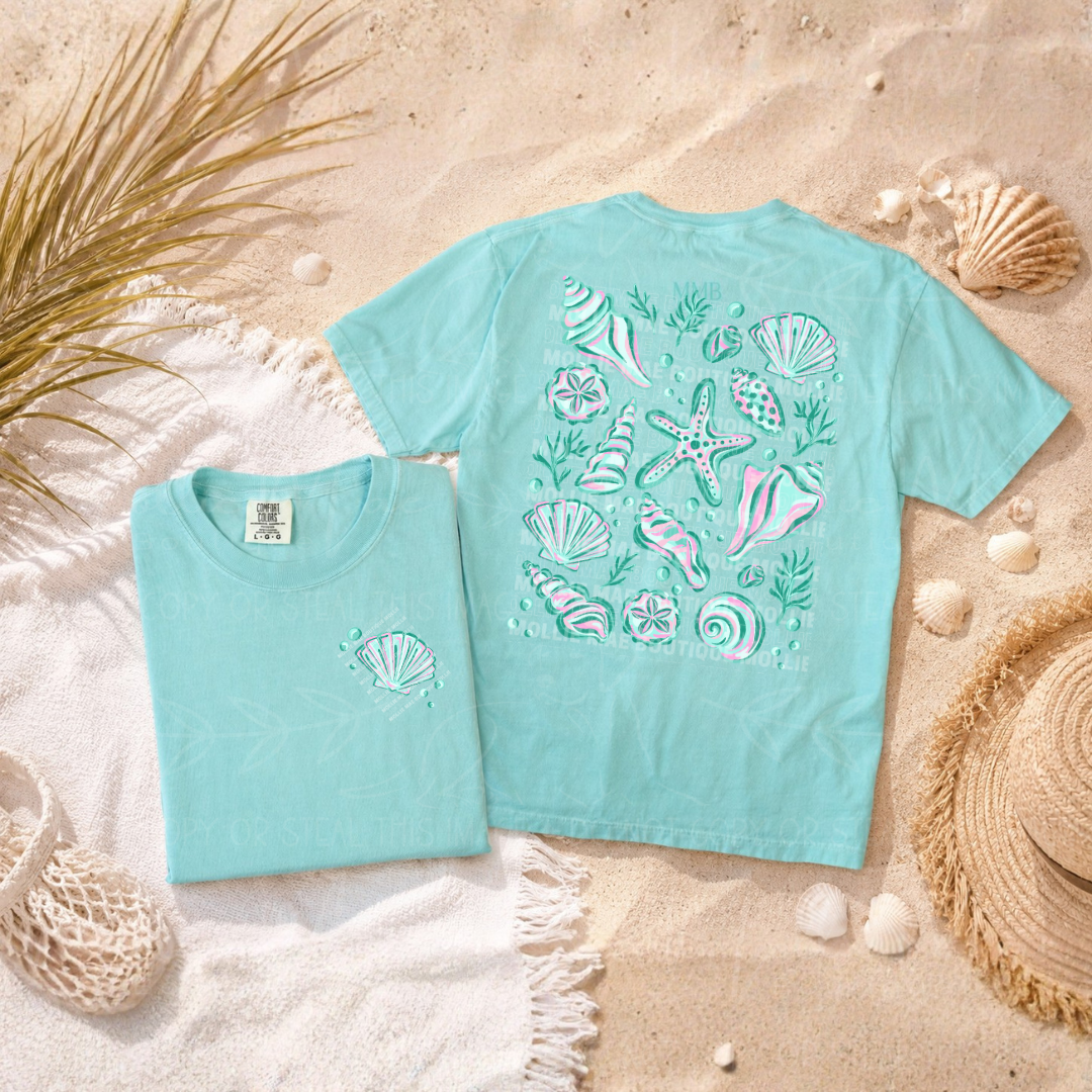 Coastal Seashell Collection Graphic Tee & Tank