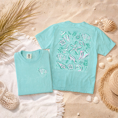 Coastal Seashell Collection Graphic Tee & Tank