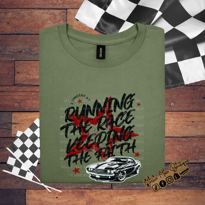 Running The Race Keeping The Faith Tshirt